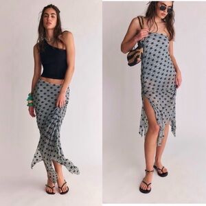 NWT Free People Margot Convertible Maxi Skirt size L